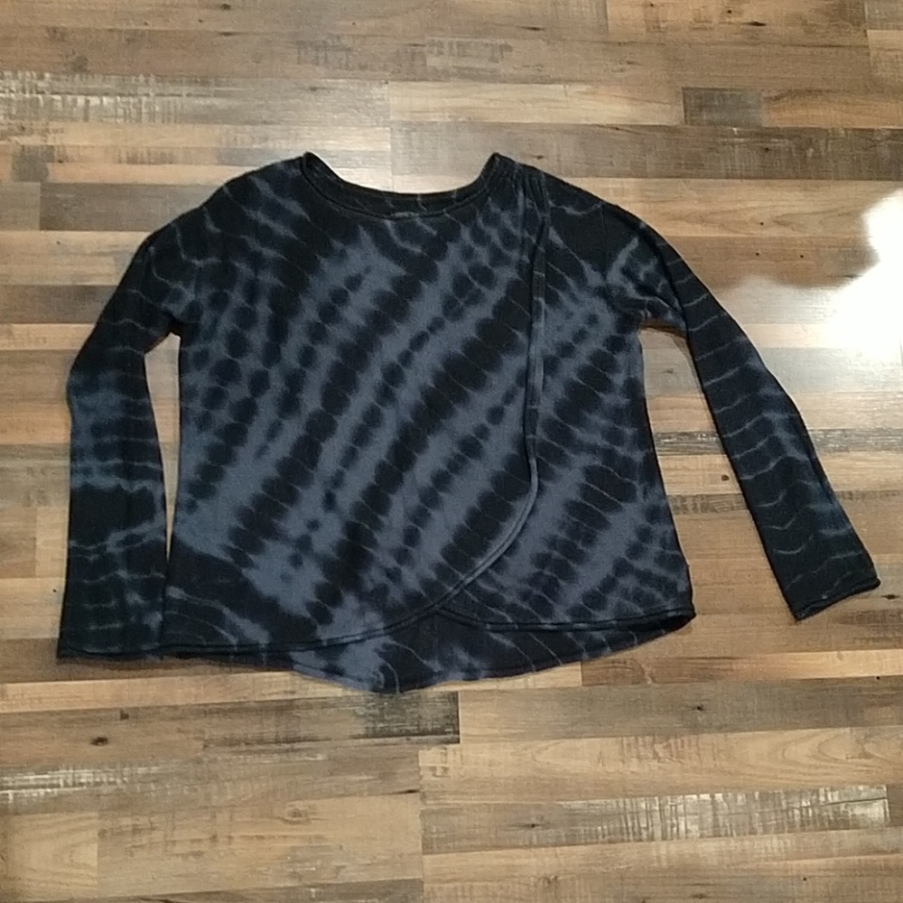 Prana navy blue tie dye sweater